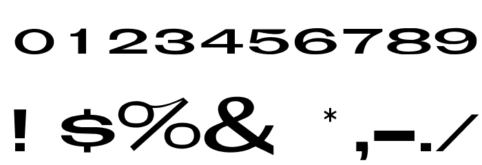 OPTIFleet Font OTHER CHARS