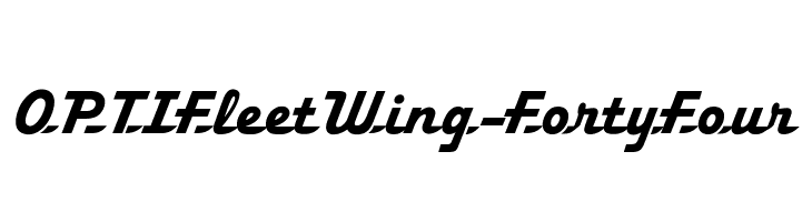 OPTIFleetWing-FortyFour  baixar fontes gratis