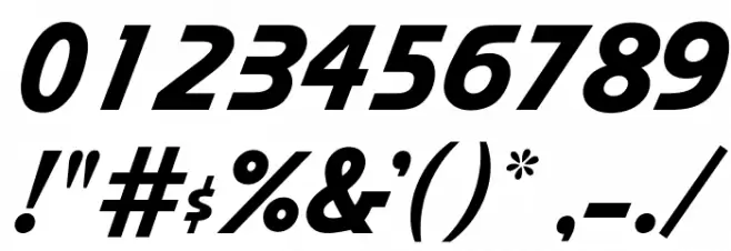 OPTIFleetWing-FortyFour Font OTHER CHARS