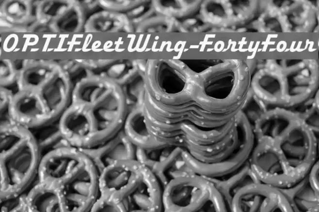 OPTIFleetWing-FortyFour Font examples