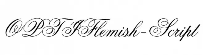 OPTIFlemish-Script  免费字体下载