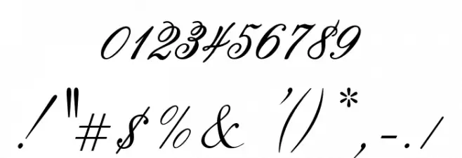 OPTIFlemish-Script Font OTHER CHARS
