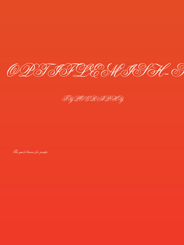 OPTIFlemish-Script Poster