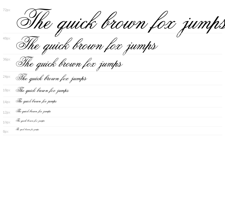 OPTIFlemish-Script Waterfall