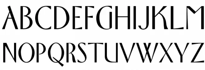 OPTIFlorentine フォント 大文字
