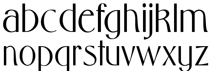 OPTIFlorentine Font LOWERCASE