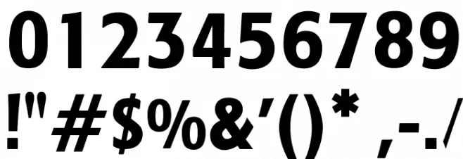 OPTIFob-DemiBold Font OTHER CHARS