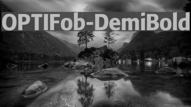 OPTIFob-DemiBold Font examples