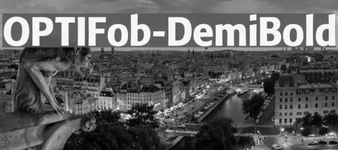 OPTIFob-DemiBold Font examples