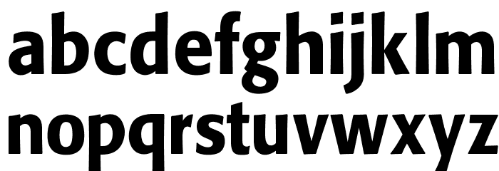 OPTIFob-DemiBold Font LOWERCASE