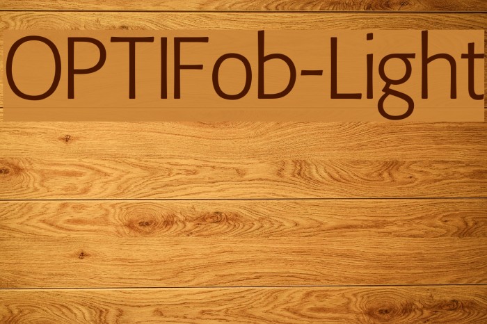 OPTIFob-Light Font examples