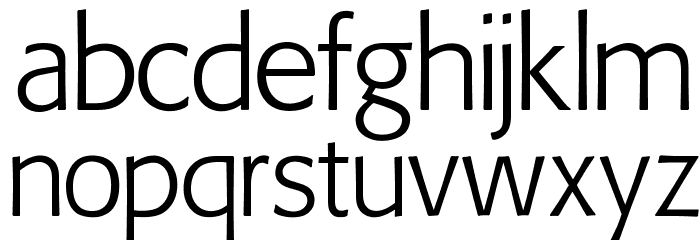 OPTIFob-Light Font LOWERCASE