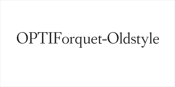 OPTIForquet-Oldstyle Logo