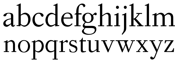 OPTIForquet-Oldstyle Font LOWERCASE