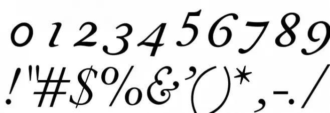 OPTIForquetOldsIta-Sup Font OTHER CHARS