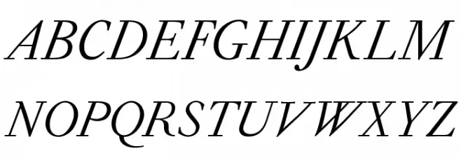 OPTIForquetOldstyle-Ita Шрифта ВЕРХНИЙ