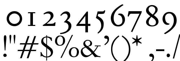OPTIForquetOldstyleFig Font OTHER CHARS