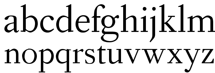 OPTIForquetOldstyleFig Font LOWERCASE
