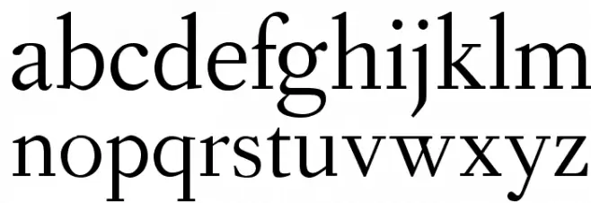 OPTIForquetOldstyleFig फ़ॉन्ट लोअरकेस
