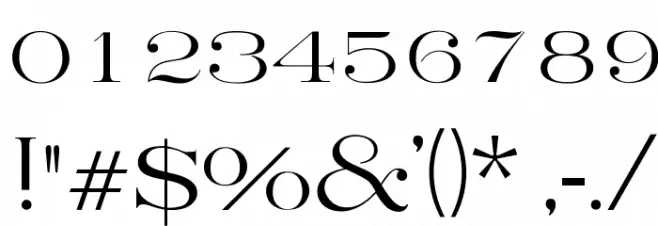 OPTIFrancoLight-Roman Font OTHER CHARS