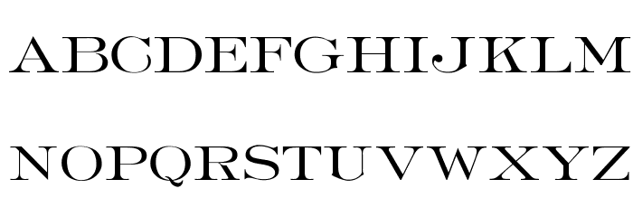 OPTIFrancoLight-Roman Font LOWERCASE