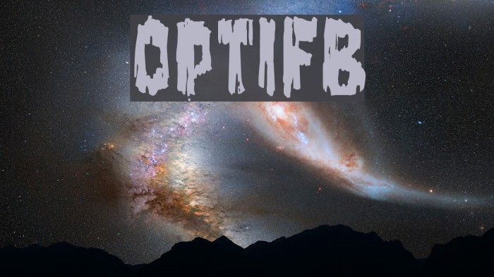 OPTIFrankensteinsBride Font examples
