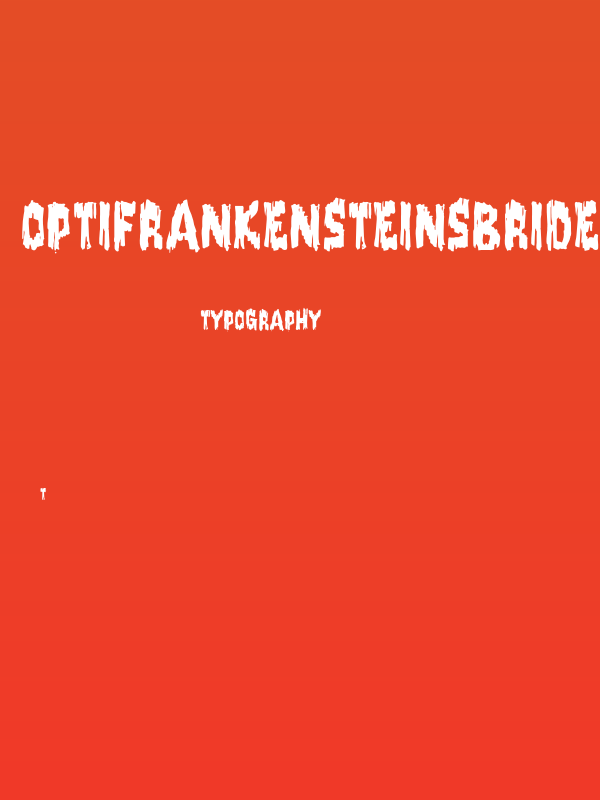 OPTIFrankensteinsBride Poster