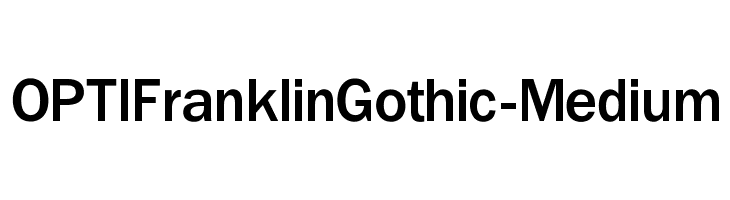 OPTIFranklinGothic-Medium Font
