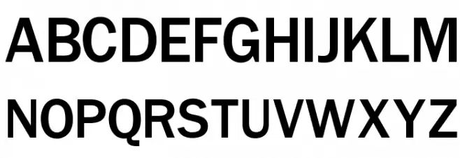 OPTIFranklinGothic-Medium Schriftart Groß