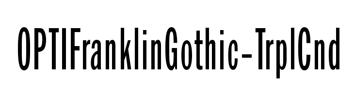 OPTIFranklinGothic-TrplCnd  Fuentes Gratis Descargar