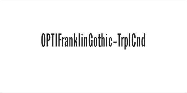 OPTIFranklinGothic-TrplCnd Logo