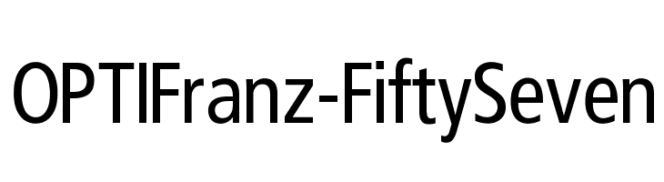 OPTIFranz-FiftySeven Font