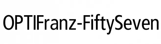 OPTIFranz-FiftySeven  フリーフォントのダウンロード