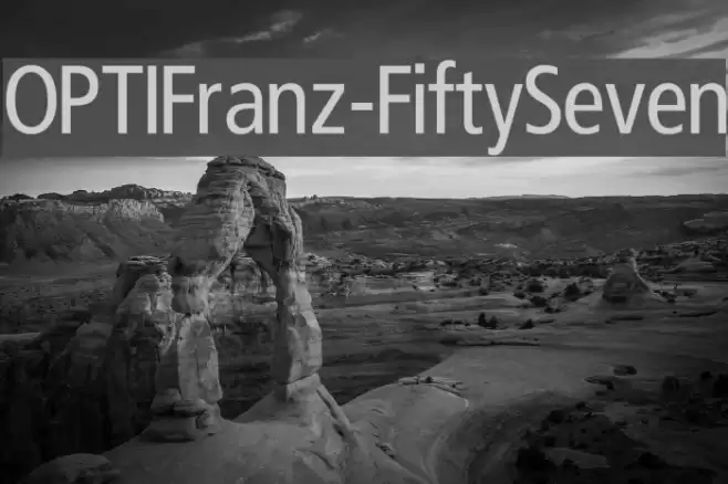 OPTIFranz-FiftySeven Font examples