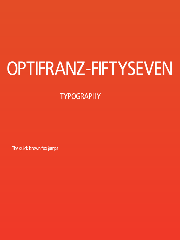 OPTIFranz-FiftySeven Poster