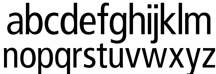 OPTIFranz-FiftySeven Font LOWERCASE