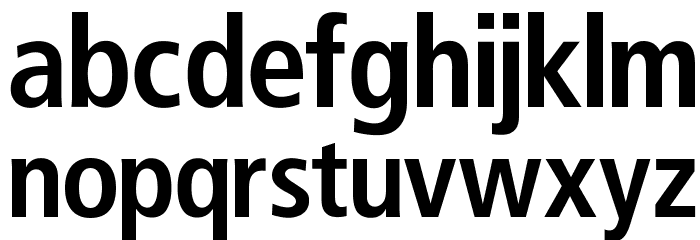 OPTIFranz-SixtySeven Font LOWERCASE