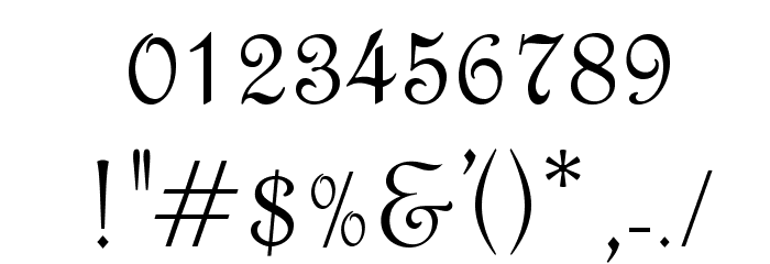 OPTIFrench-Script Font OTHER CHARS