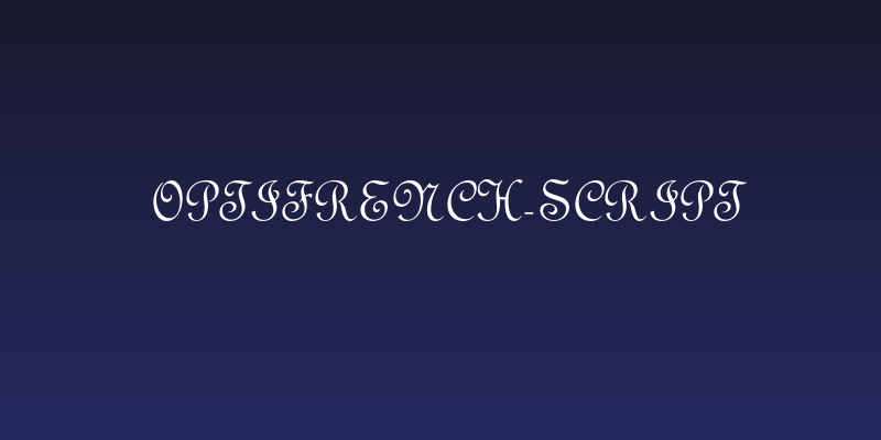 OPTIFrench-Script Social Header