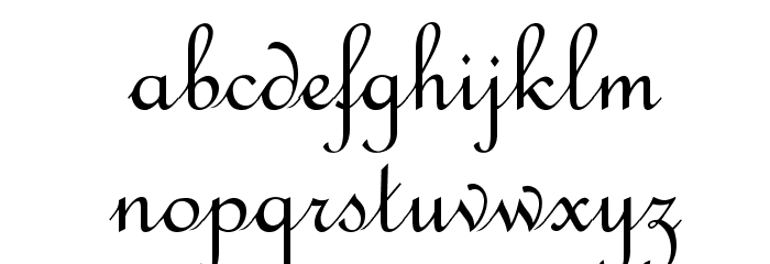 OPTIFrench-Script Font LOWERCASE