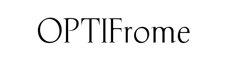 OPTIFrome Font