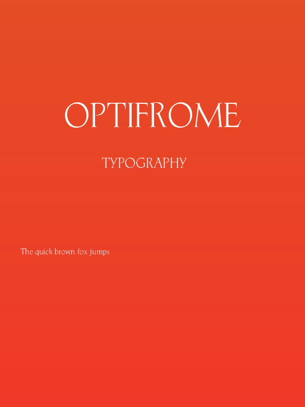 OPTIFrome Poster