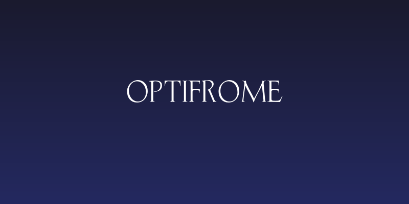 OPTIFrome Social Header