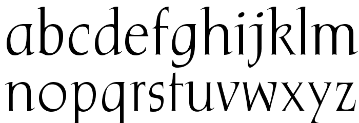 OPTIFrome Font LOWERCASE