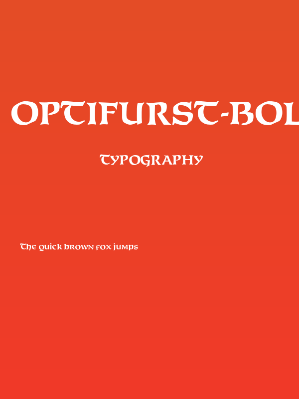 OPTIFurst-Bold Poster