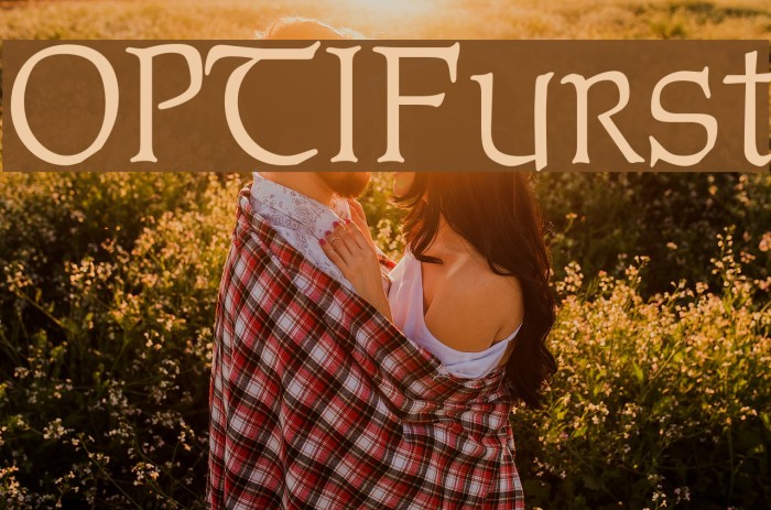OPTIFurst Font examples