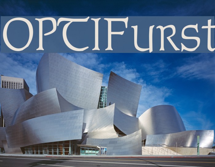 OPTIFurst Font examples