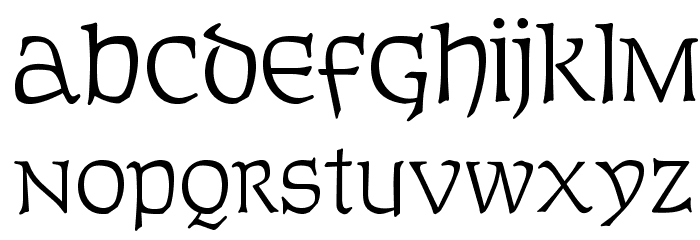 OPTIFurst Font LOWERCASE