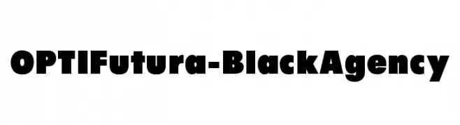 OPTIFutura-BlackAgency  Скачать бесплатные шрифты