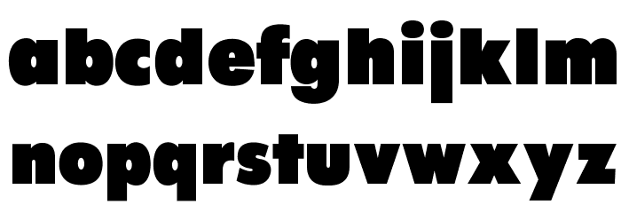 OPTIFutura-BlackAgency Font LOWERCASE